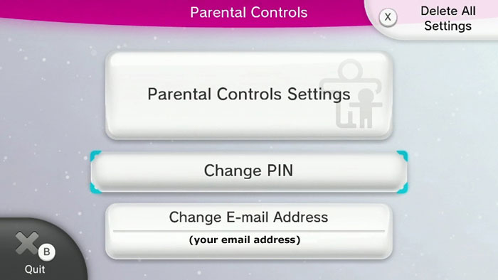 nintendo parental controls master key